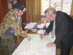 Planl�ggning p� kartan.